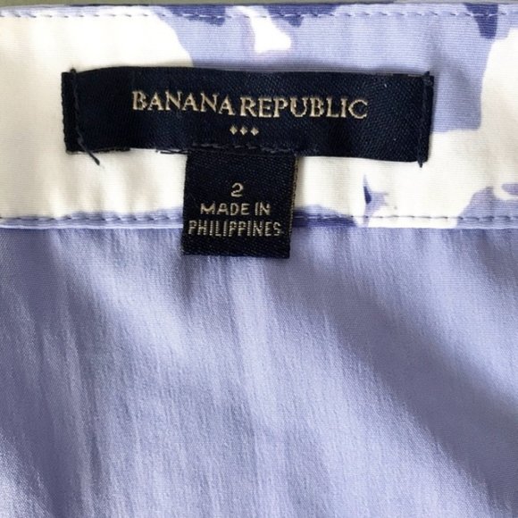 Banana Republic - Blue & Print Fresh Sleeveless Dress - Picture 5 of 7